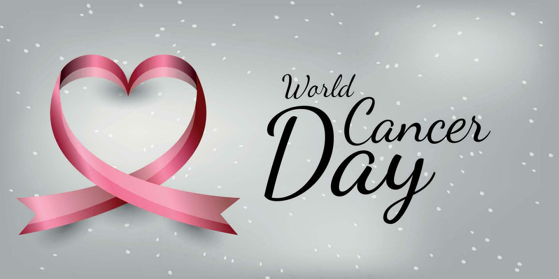 world cancer day illustration vector