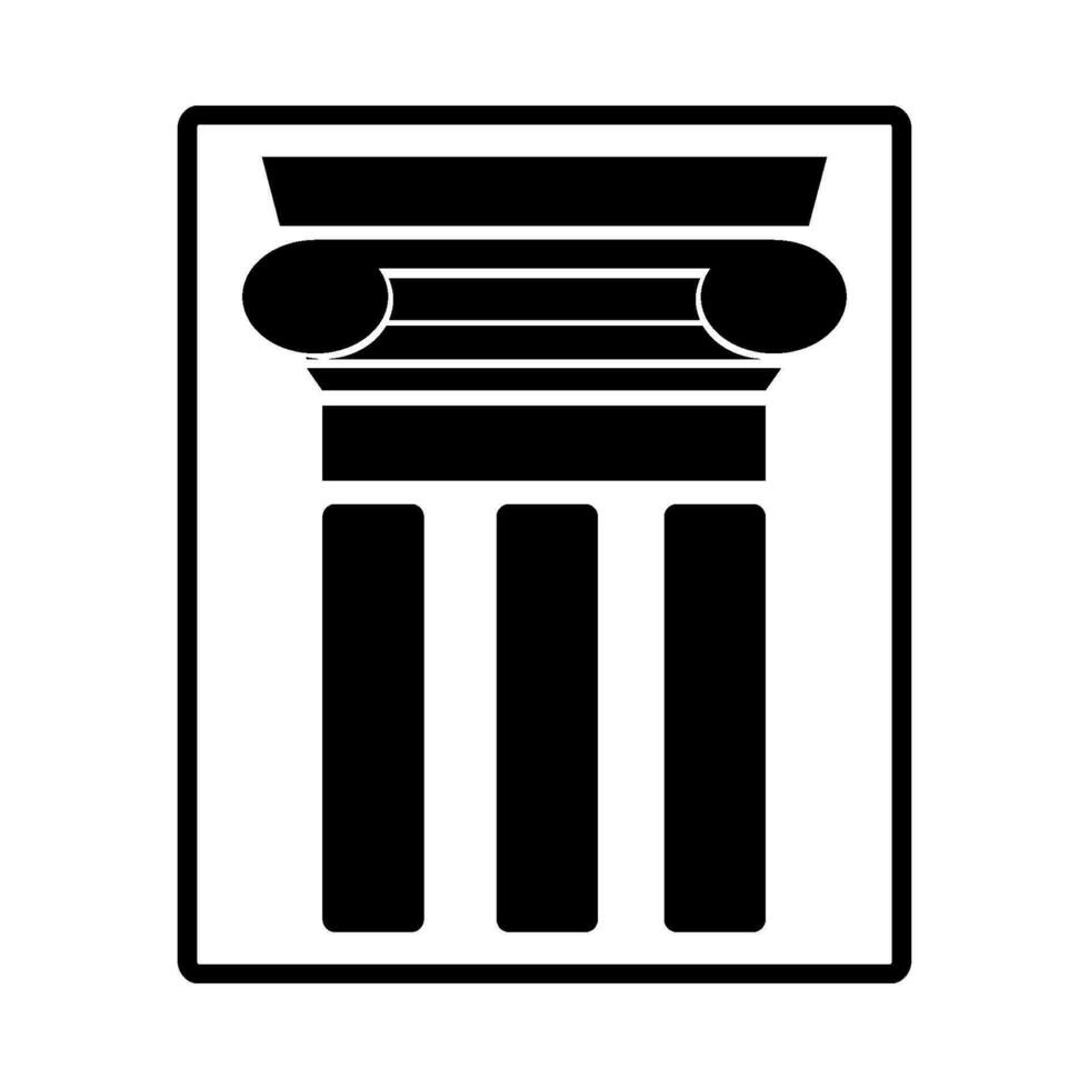 pillar icon vector template