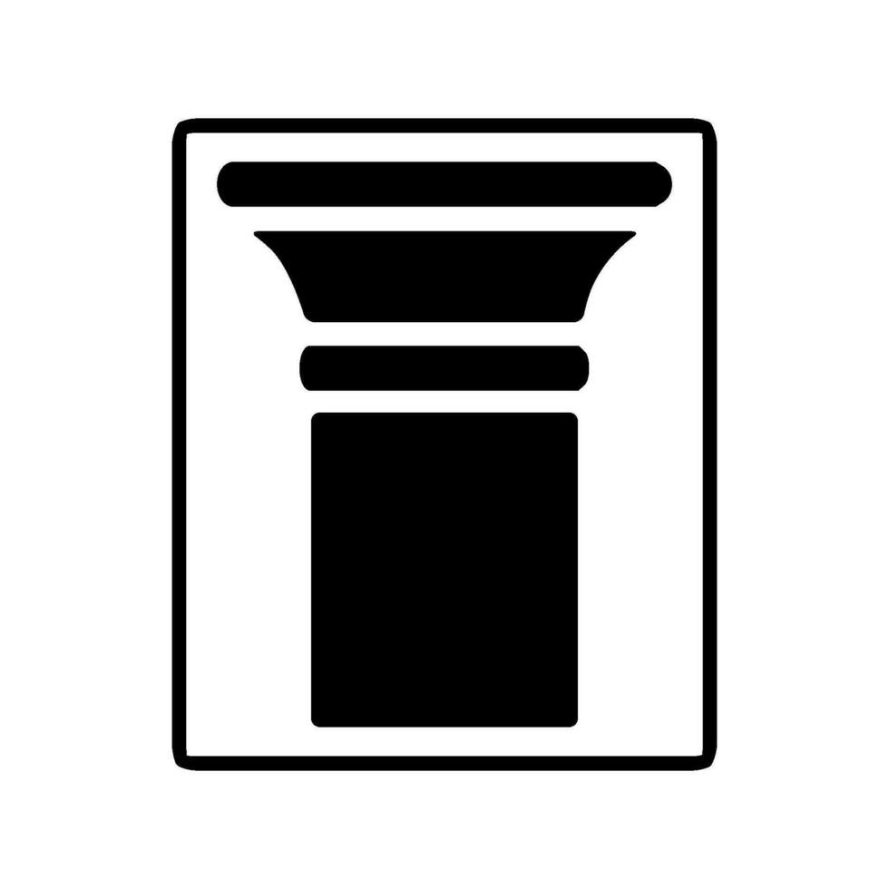 pillar icon vector template