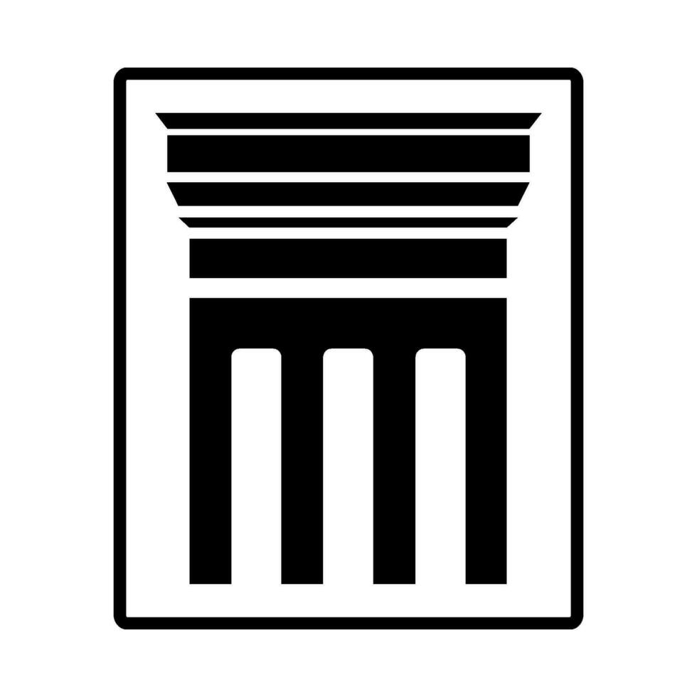 pillar icon vector template