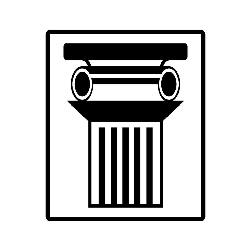 pillar icon vector template