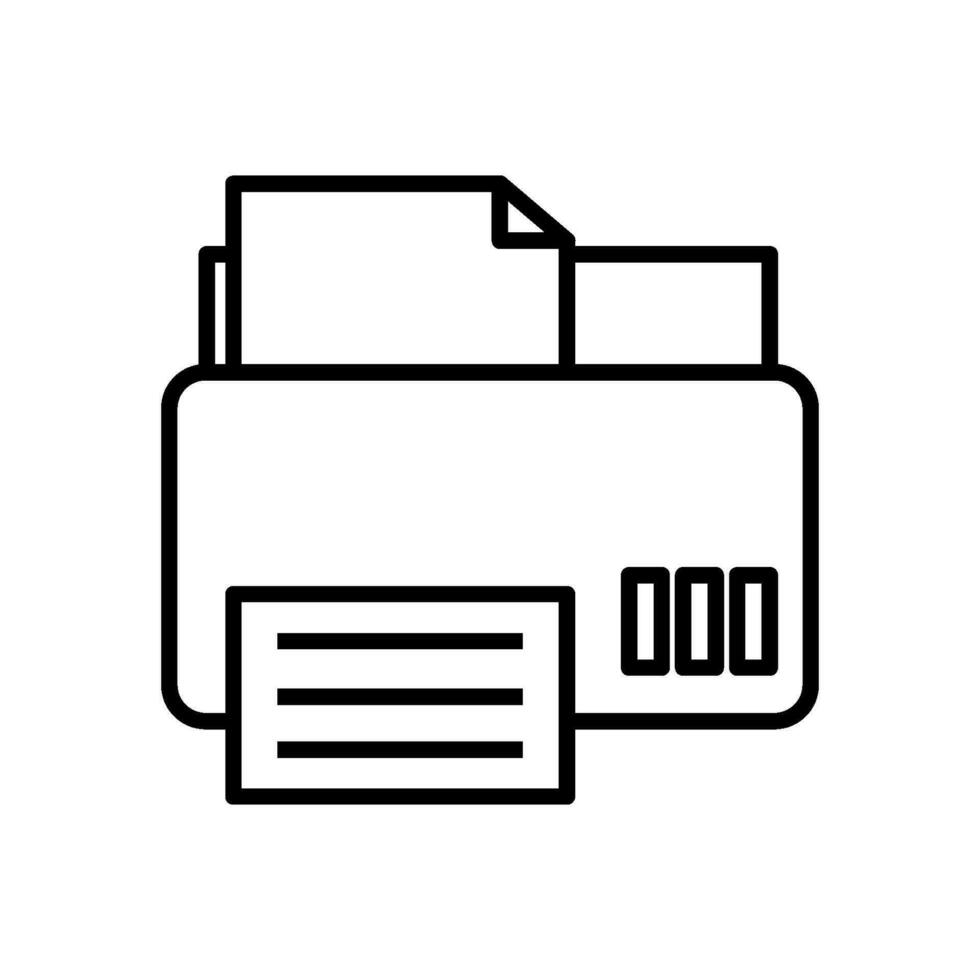 printer icon design vector