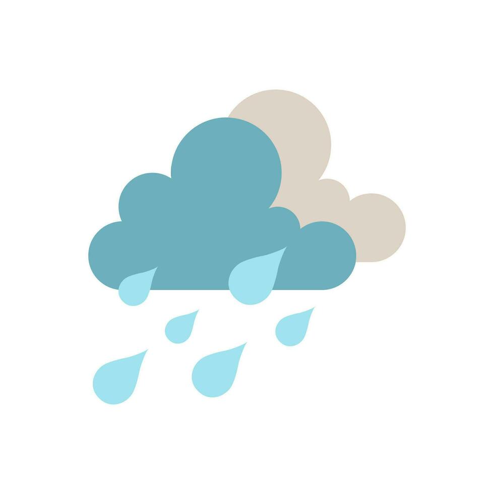 rainy icon design vector  template