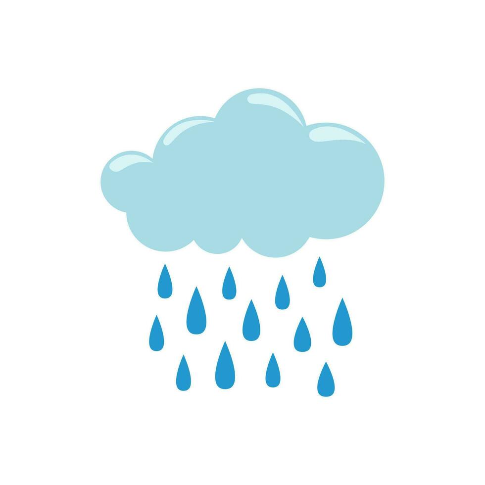 rainy icon design vector  template