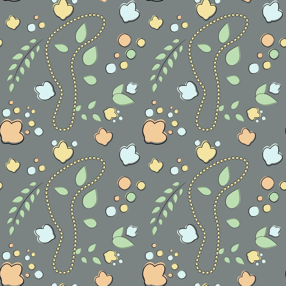 Vector seamless pattern on the religious theme of christening