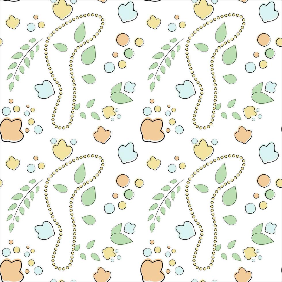 Vector seamless pattern on the religious theme of christening