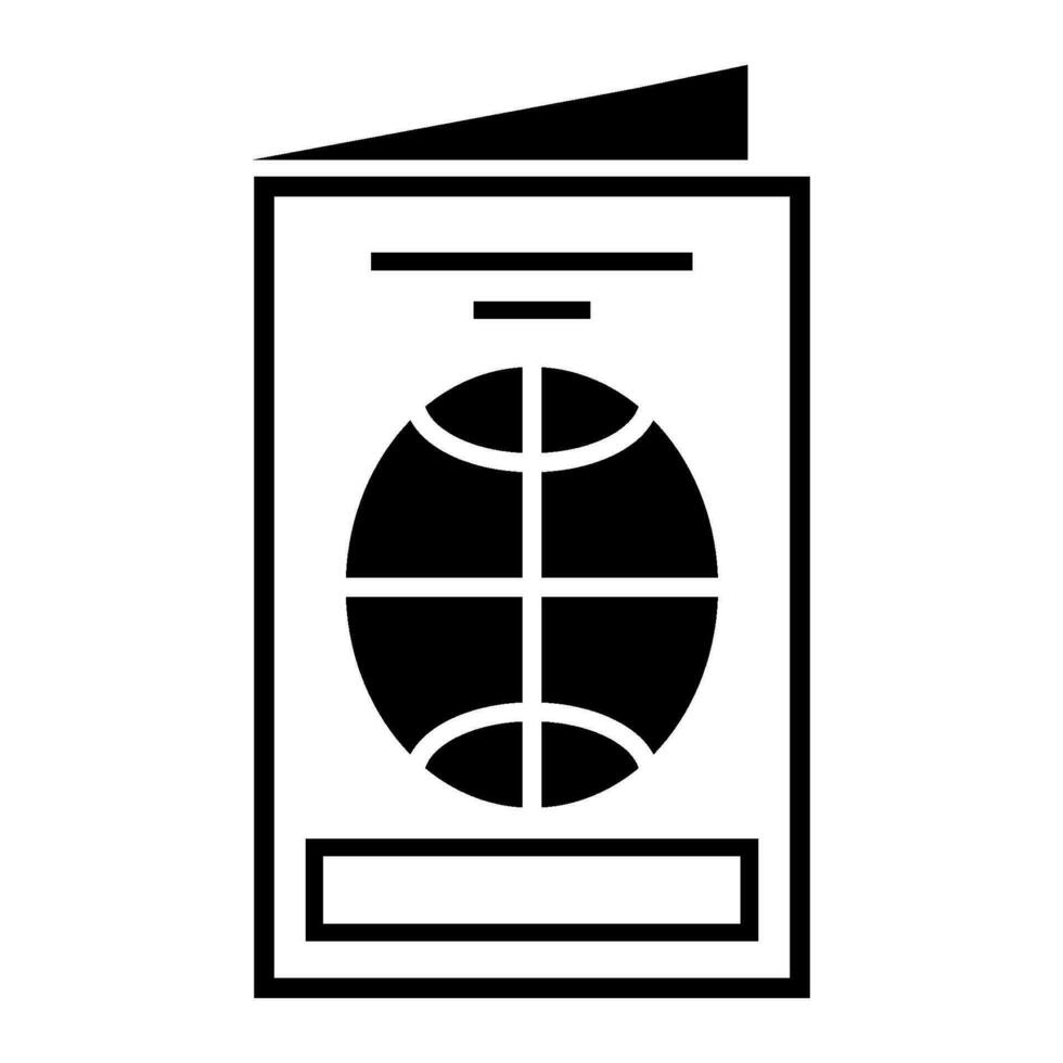 passport icon design vector