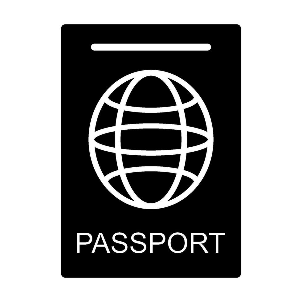pasaporte icono diseño vector
