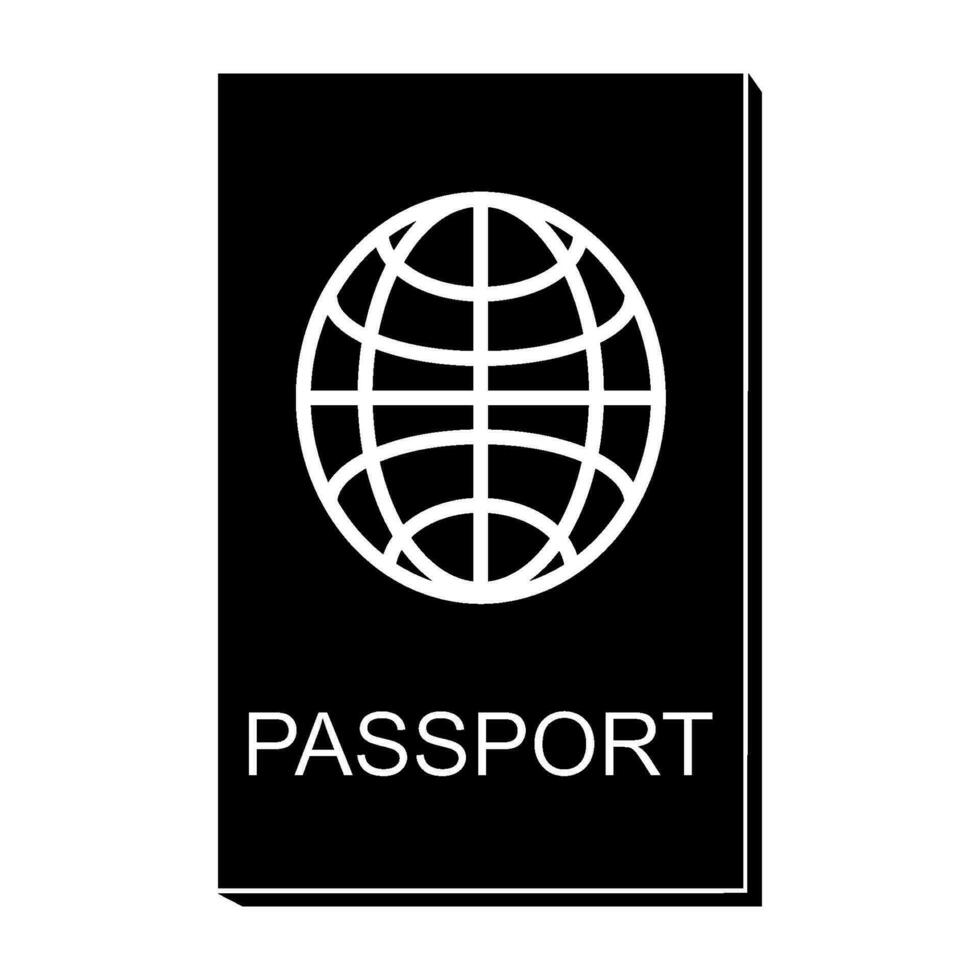 pasaporte icono diseño vector