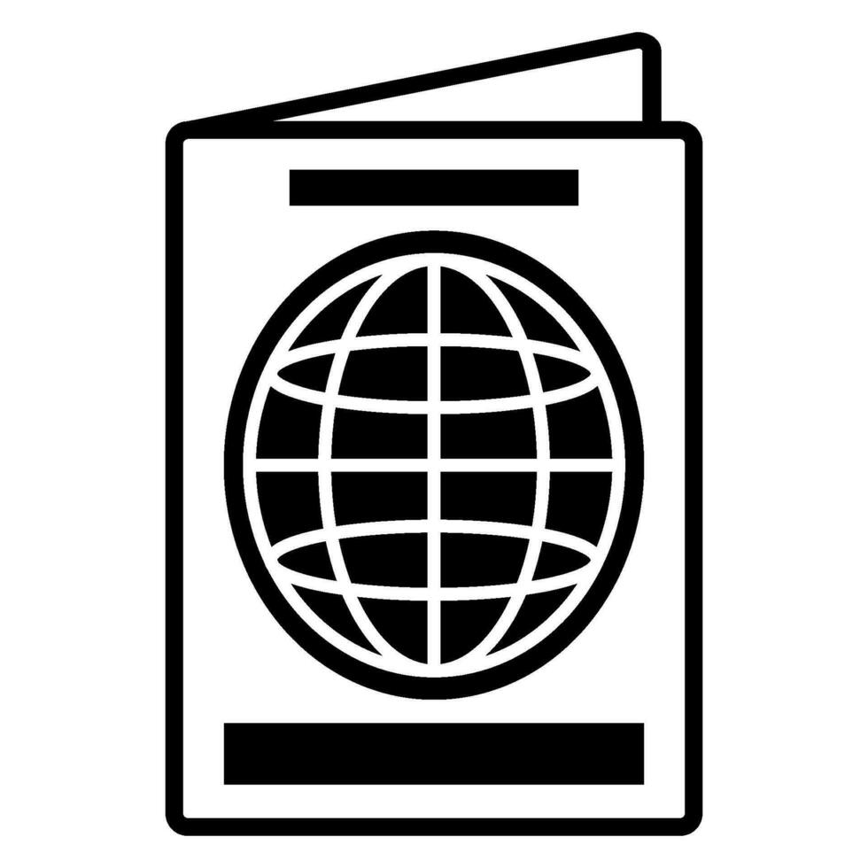 pasaporte icono diseño vector