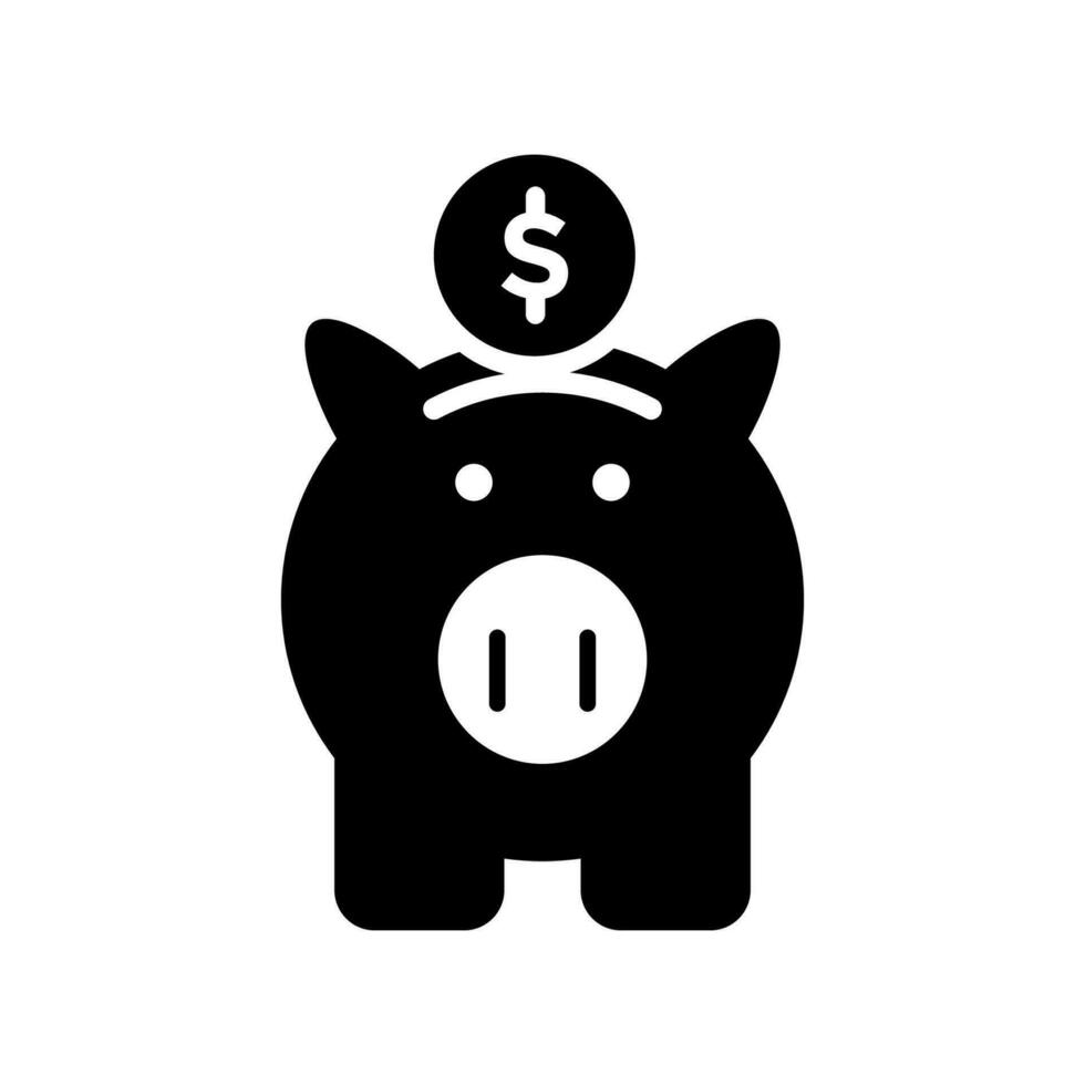 piggy bank icon design vector template