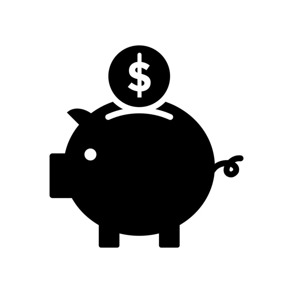 piggy bank icon design vector template
