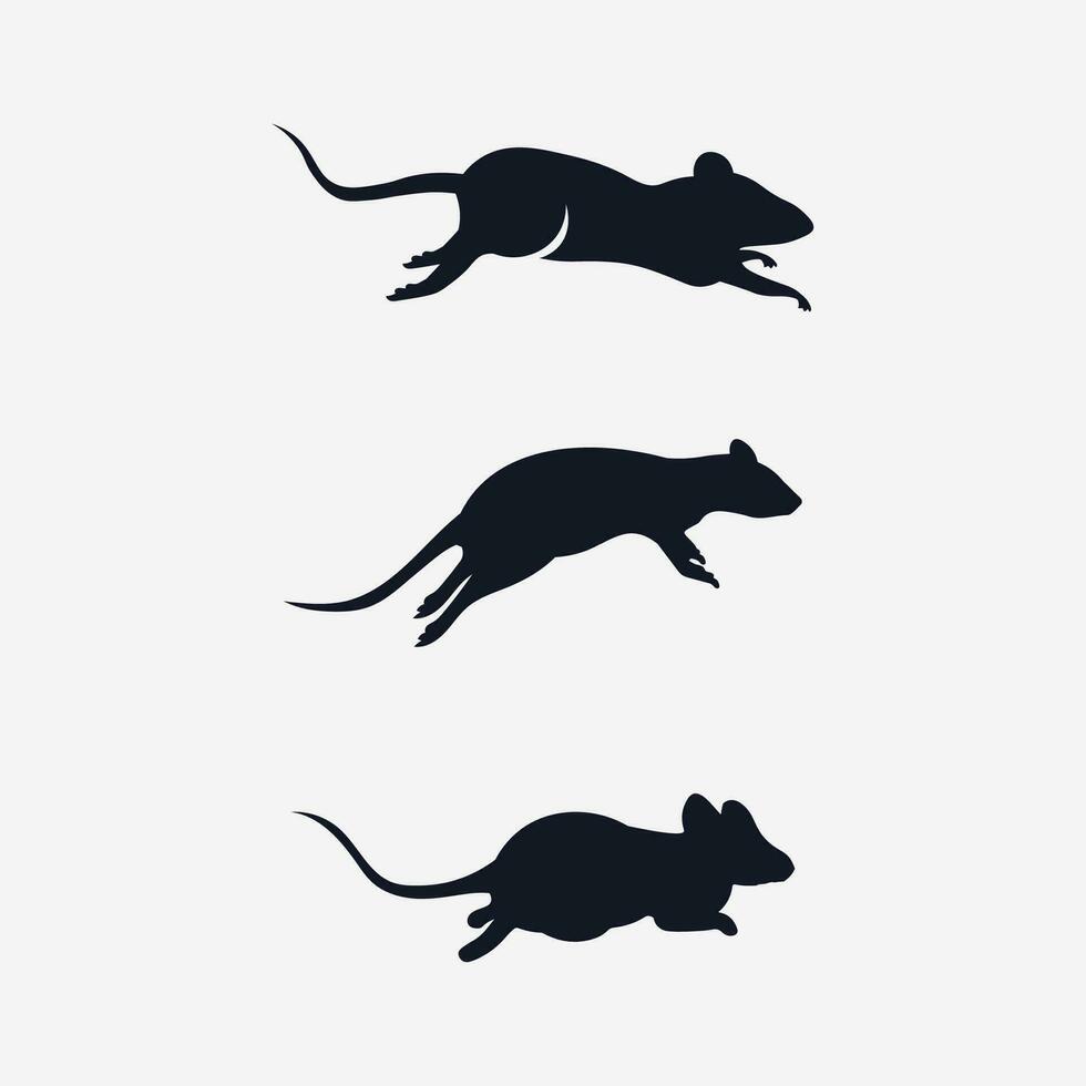 ratón logo y animal vector diseño ilustración