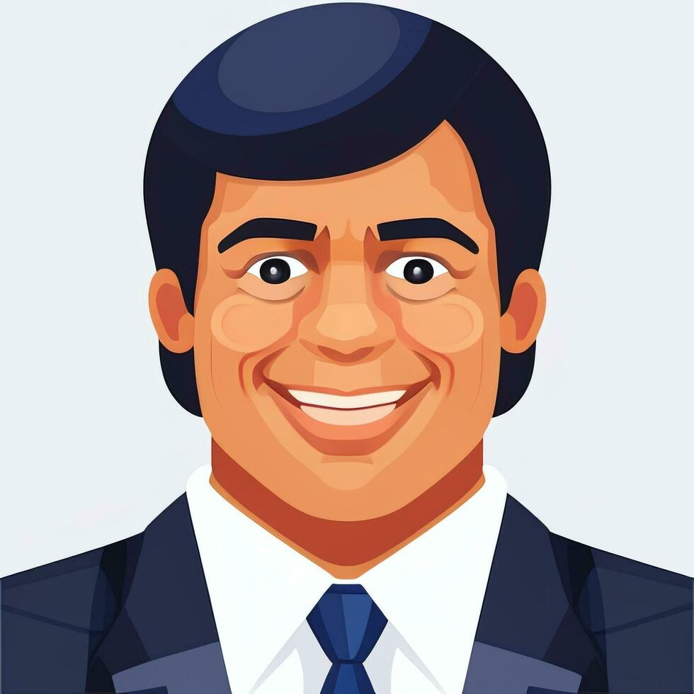 AI generated Businessman Man In Suit Entrepreneur Logo Avatar Clip Art Icon Sticker Decoration Simple Background photo