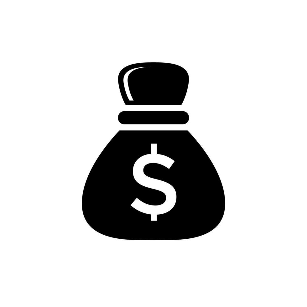 money bag icon design vector