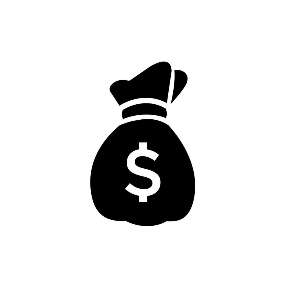money bag icon design vector