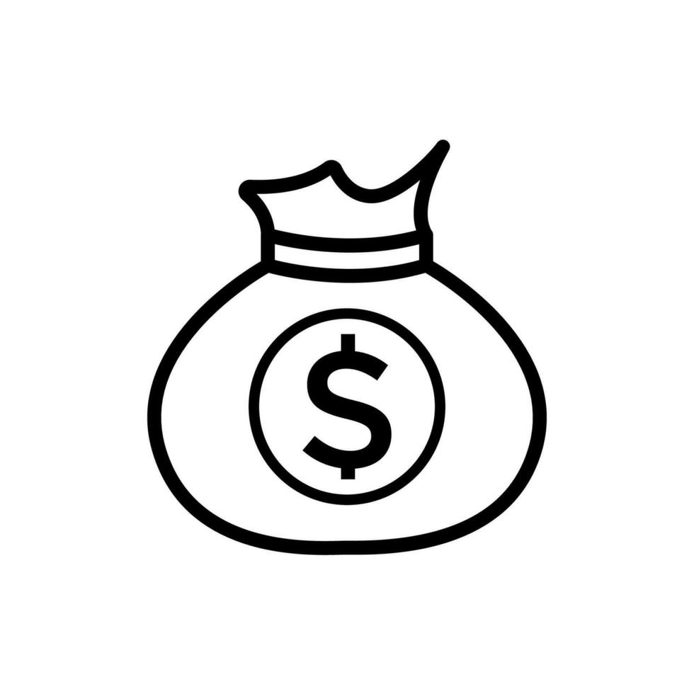 money bag icon design vector