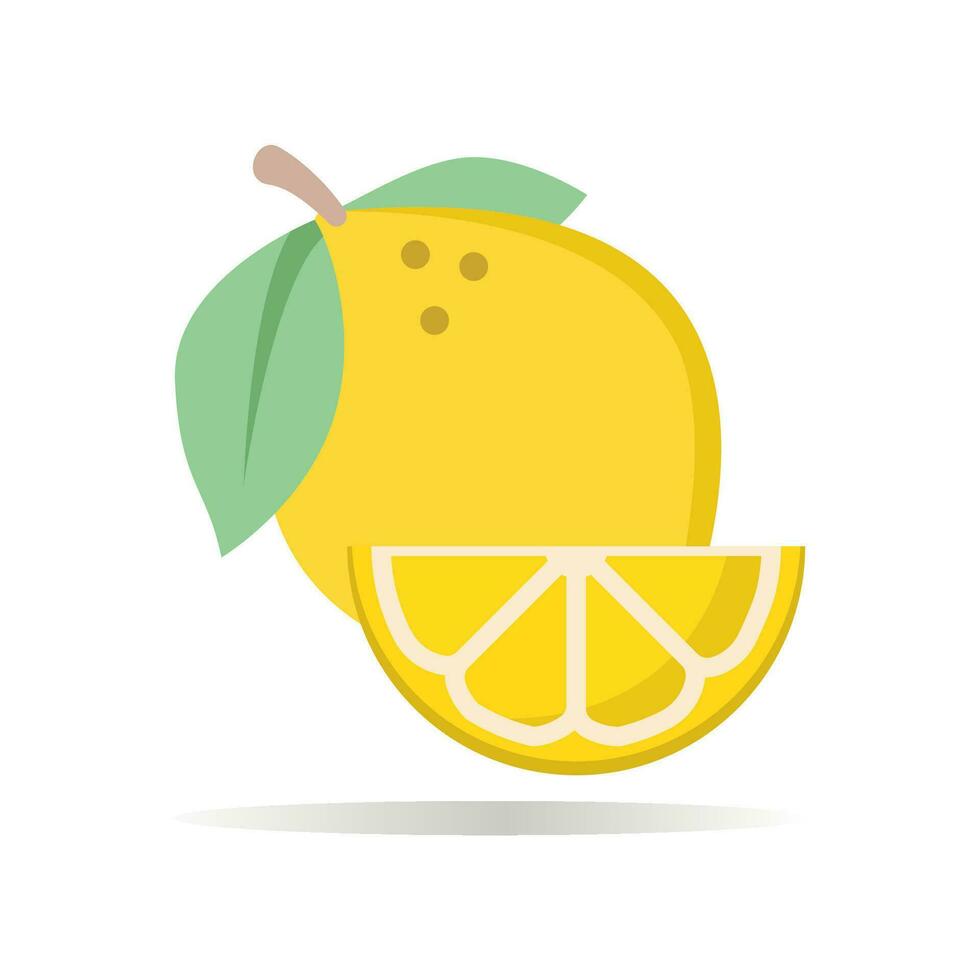 limón icono vector ilustración diseño