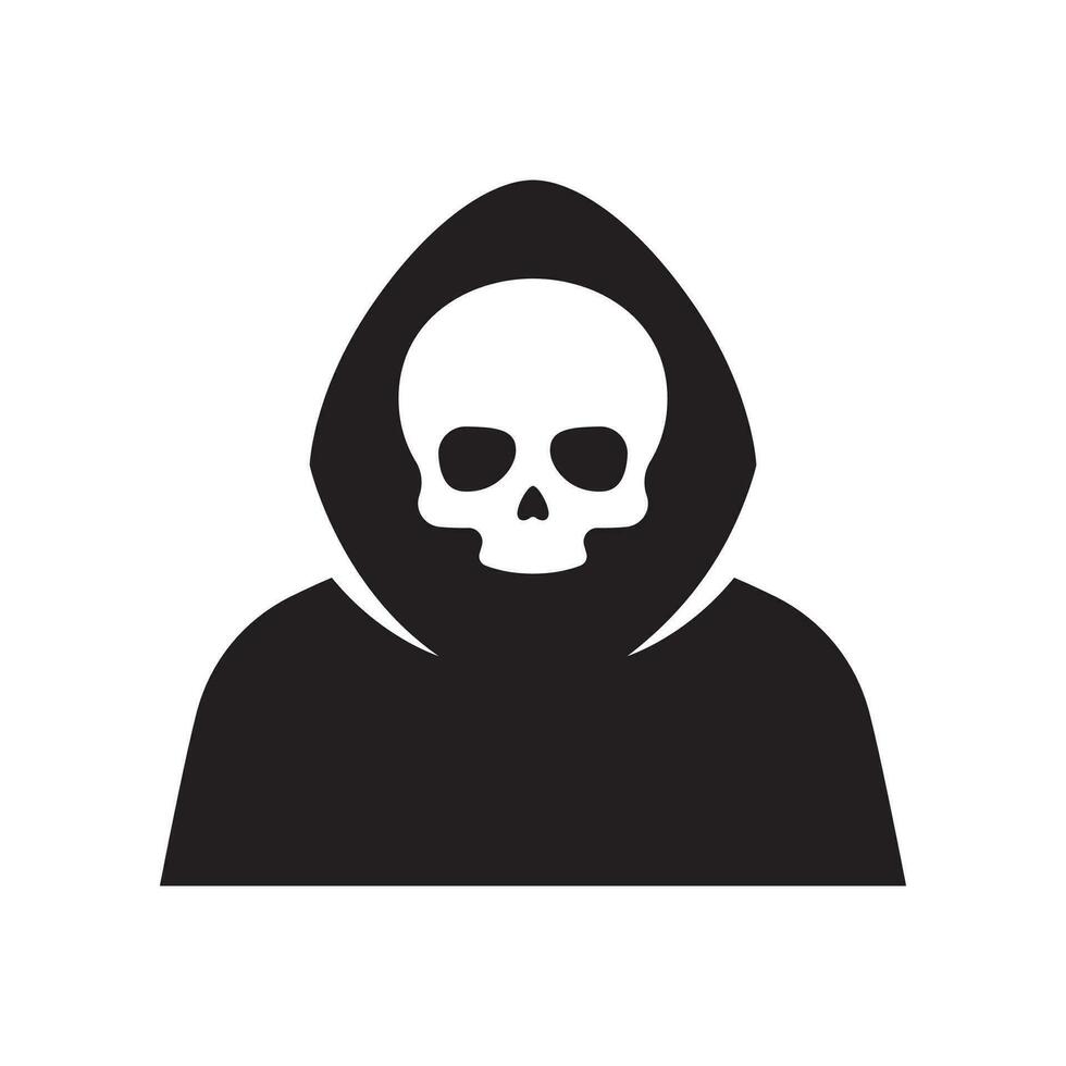 Grim Reaper icon isolated on white background vector