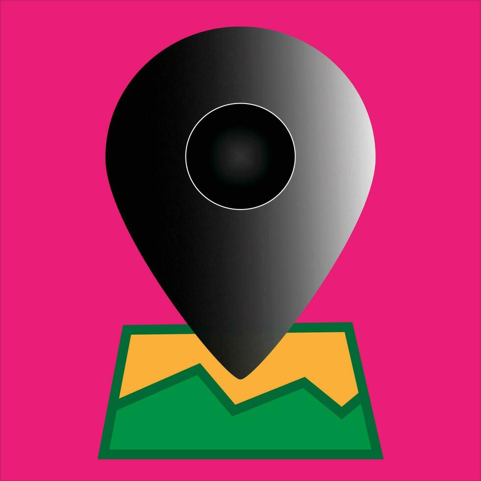 3d vector location icon design