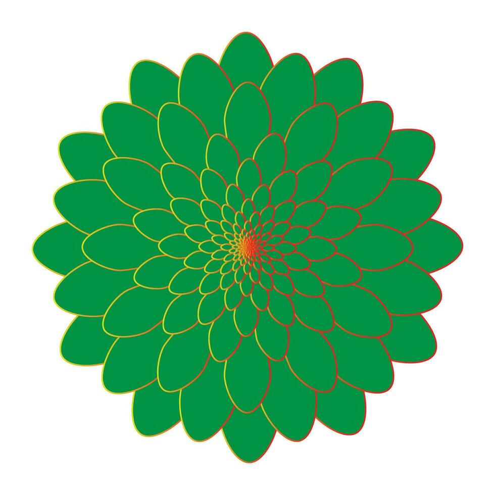 beautiful vector green flower 34821539 Vector Art at Vecteezy