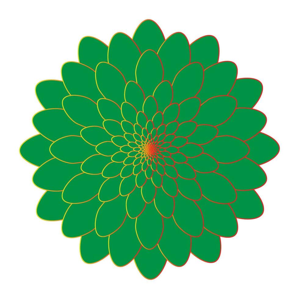 hermosa vector verde flor