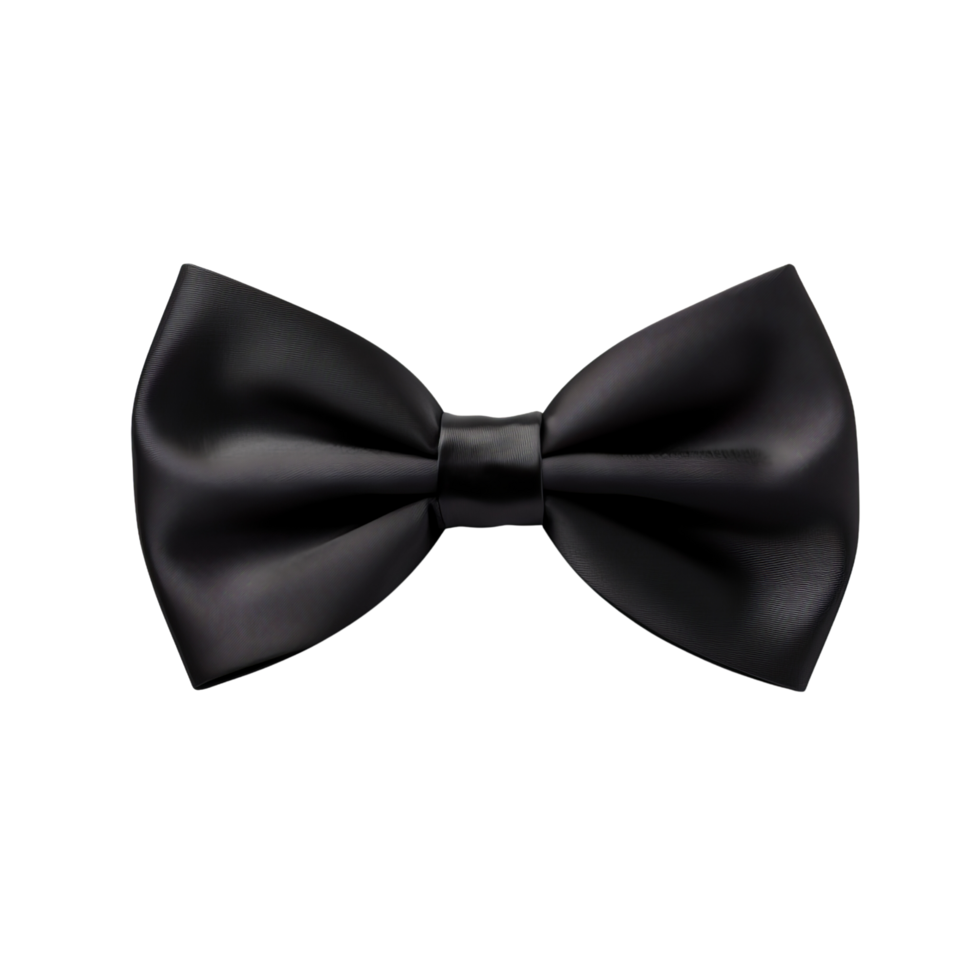 AI generated Black bow tie clip art png