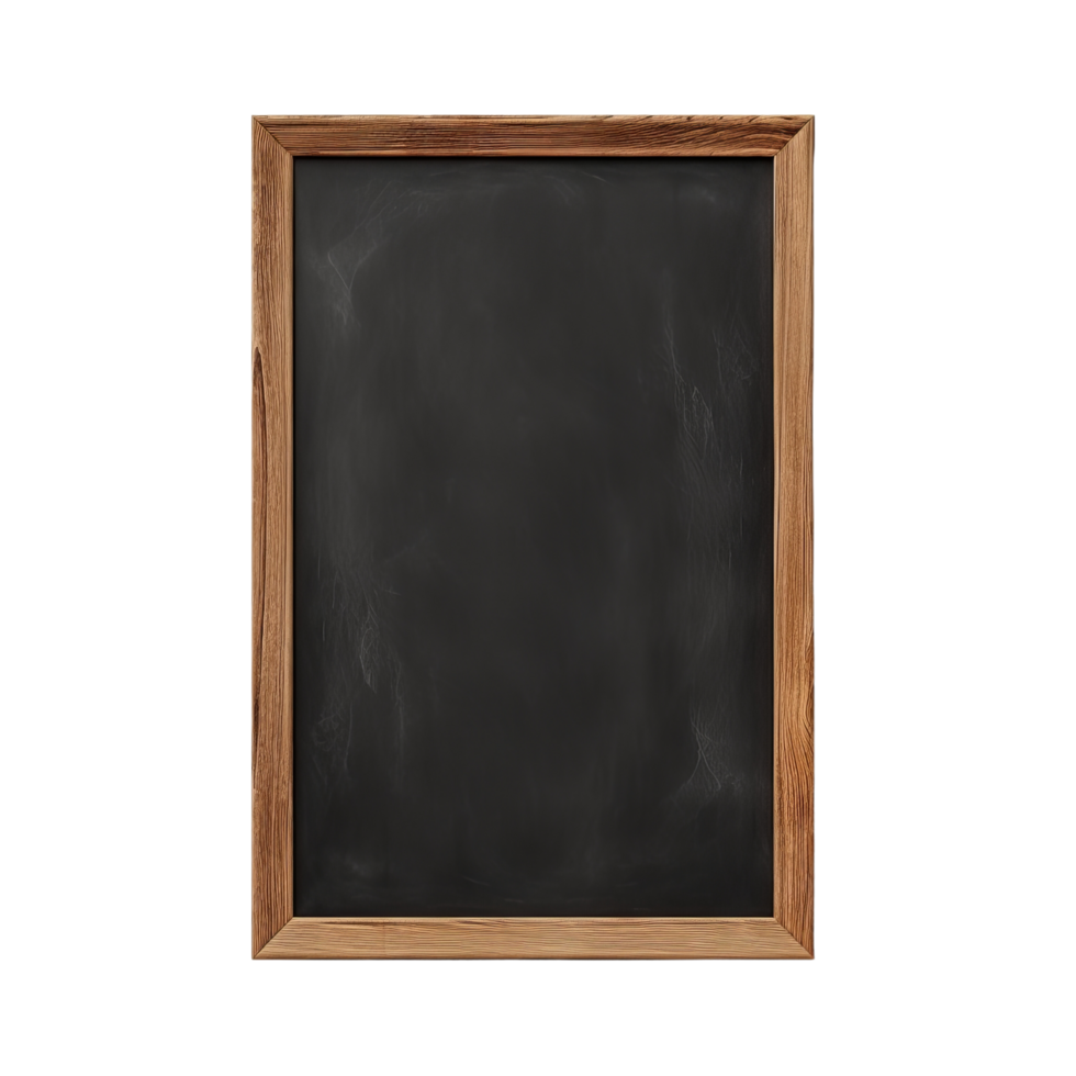 AI generated Blank chalkboard in wooden frame clip art 34821800 PNG
