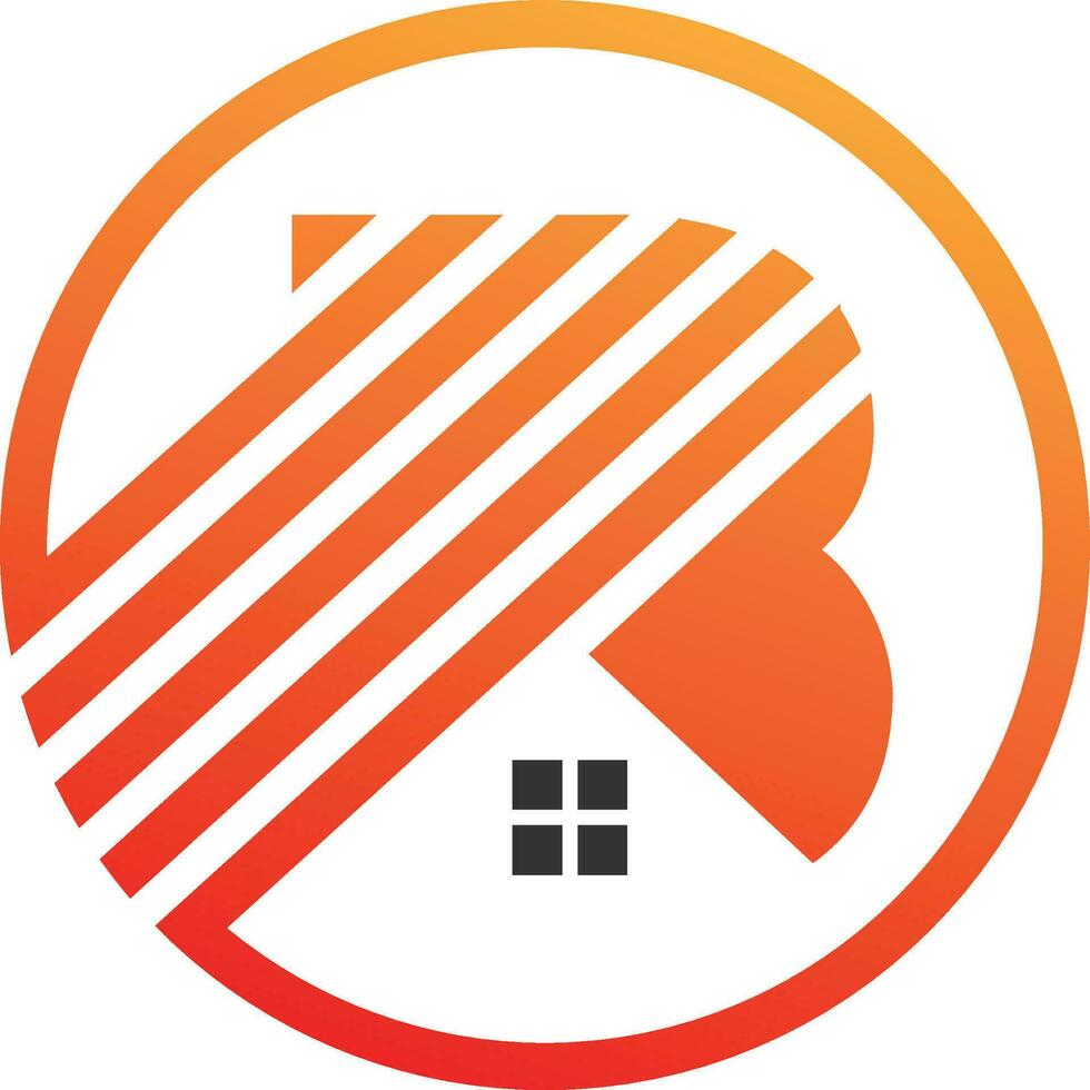 Iconic Letter B for Real Estate vector