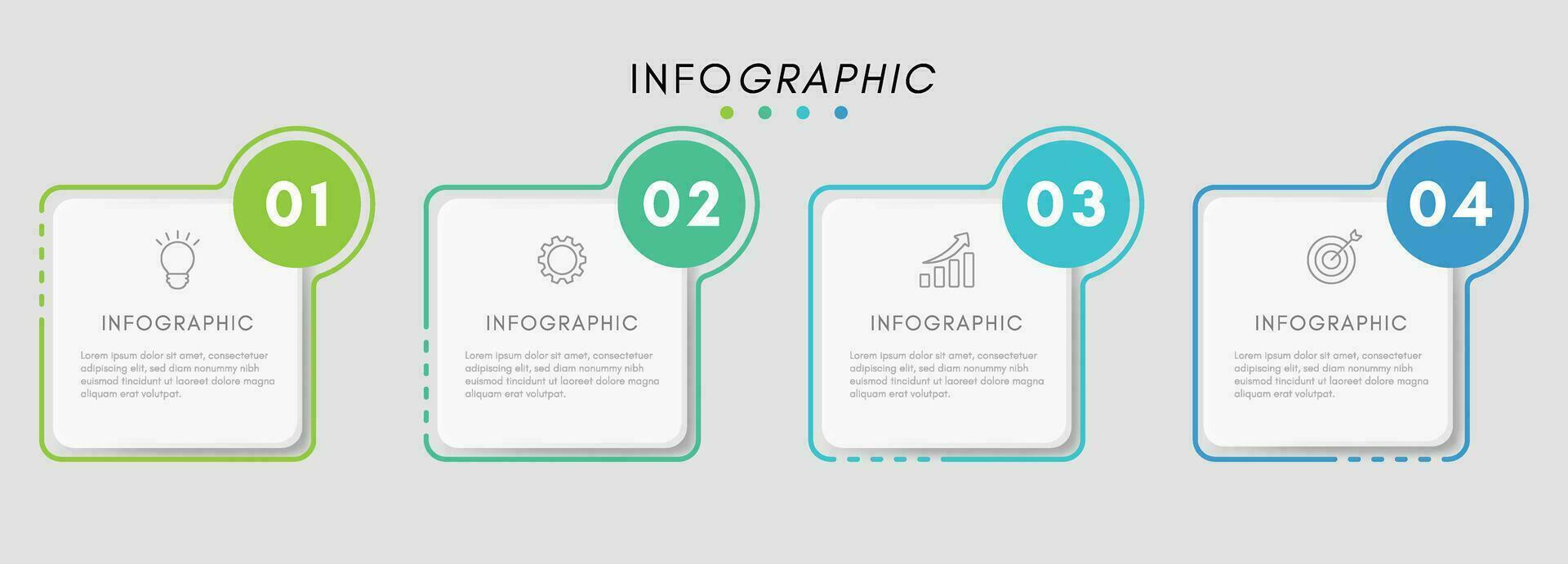 Inforgraphic 8Vector inforgraphic design template with icons and 4 options or steps. vector