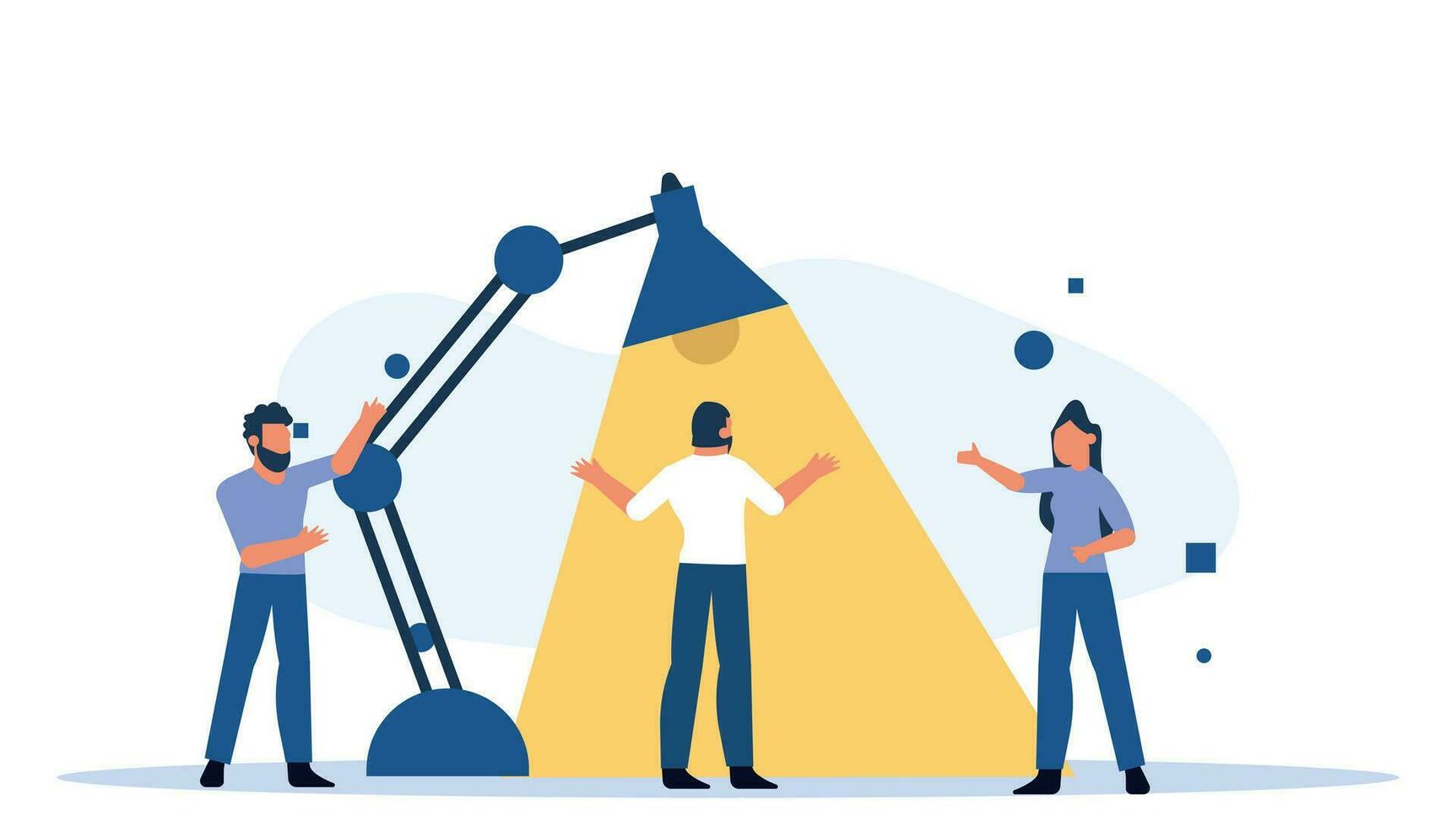 plano vector ilustración con empresario conductible mercado investigación y estratégico planificación. concepto de un nuevo puesta en marcha y el emoción de de emprendedor éxito