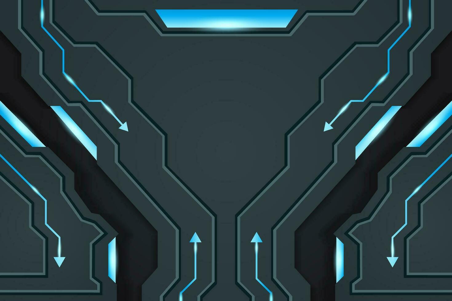 Blue Futuristic Modern Style Background vector