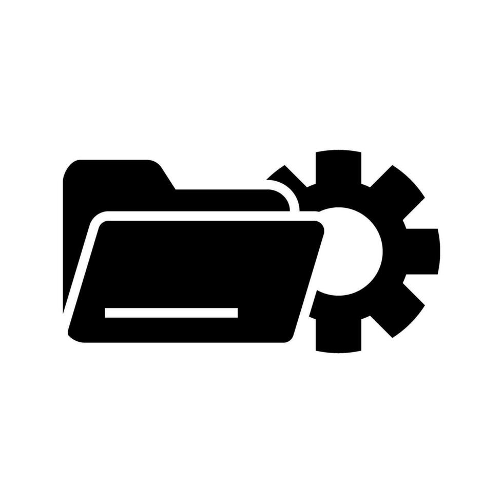 folder configuration icon vector