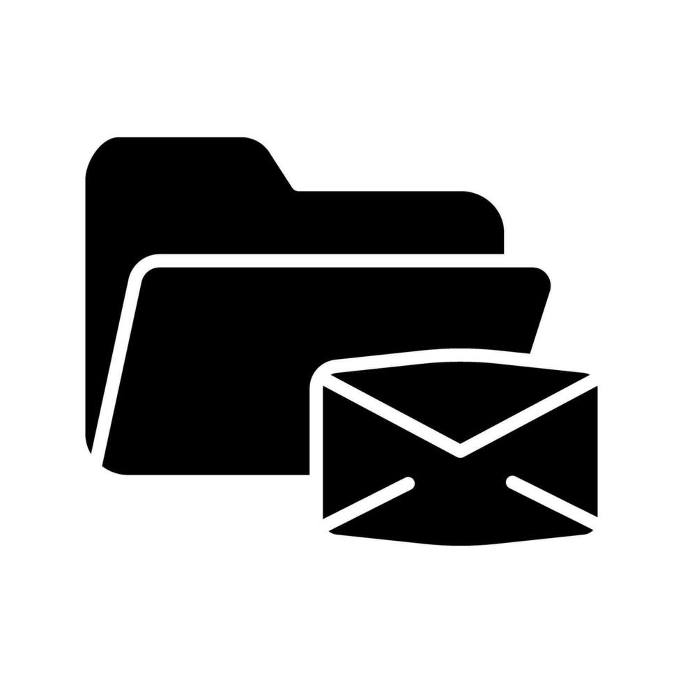 email folder icon vector