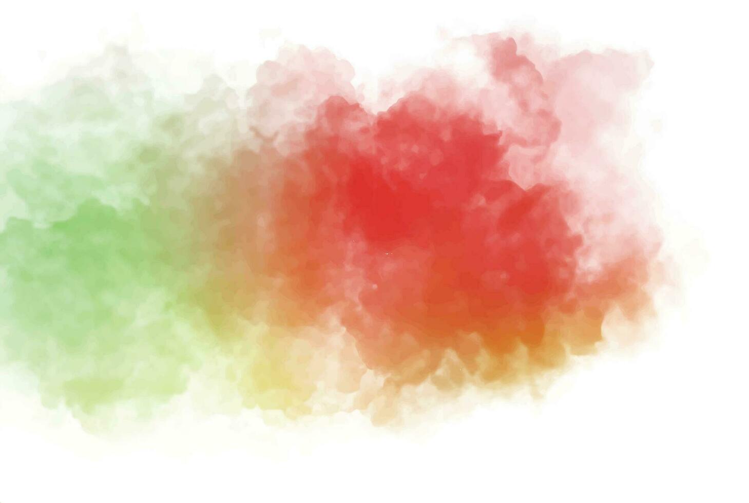 Watercolor painting with gradient color isolated vector