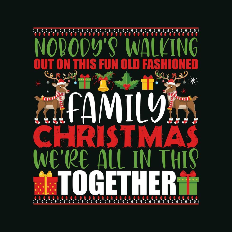 CHRISTMAS SET NOBODYS WALKING OUT vector