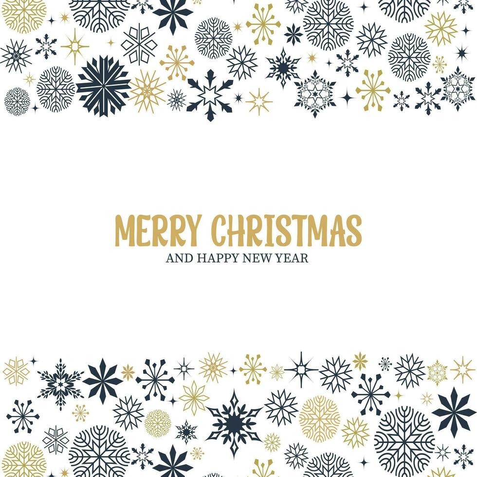 Christmas background with snowflake vector