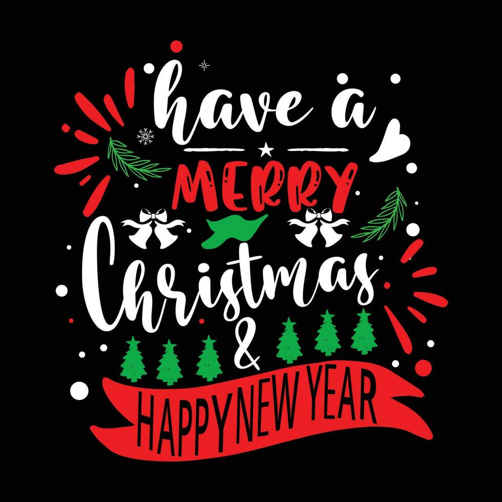 Christmas graphics set for Christmas tshirt design and vector