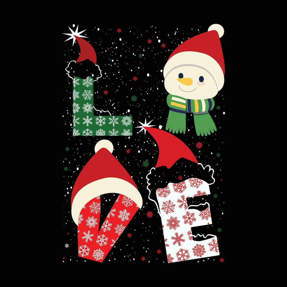 Navidad gráficos conjunto para Navidad camiseta diseño y vector