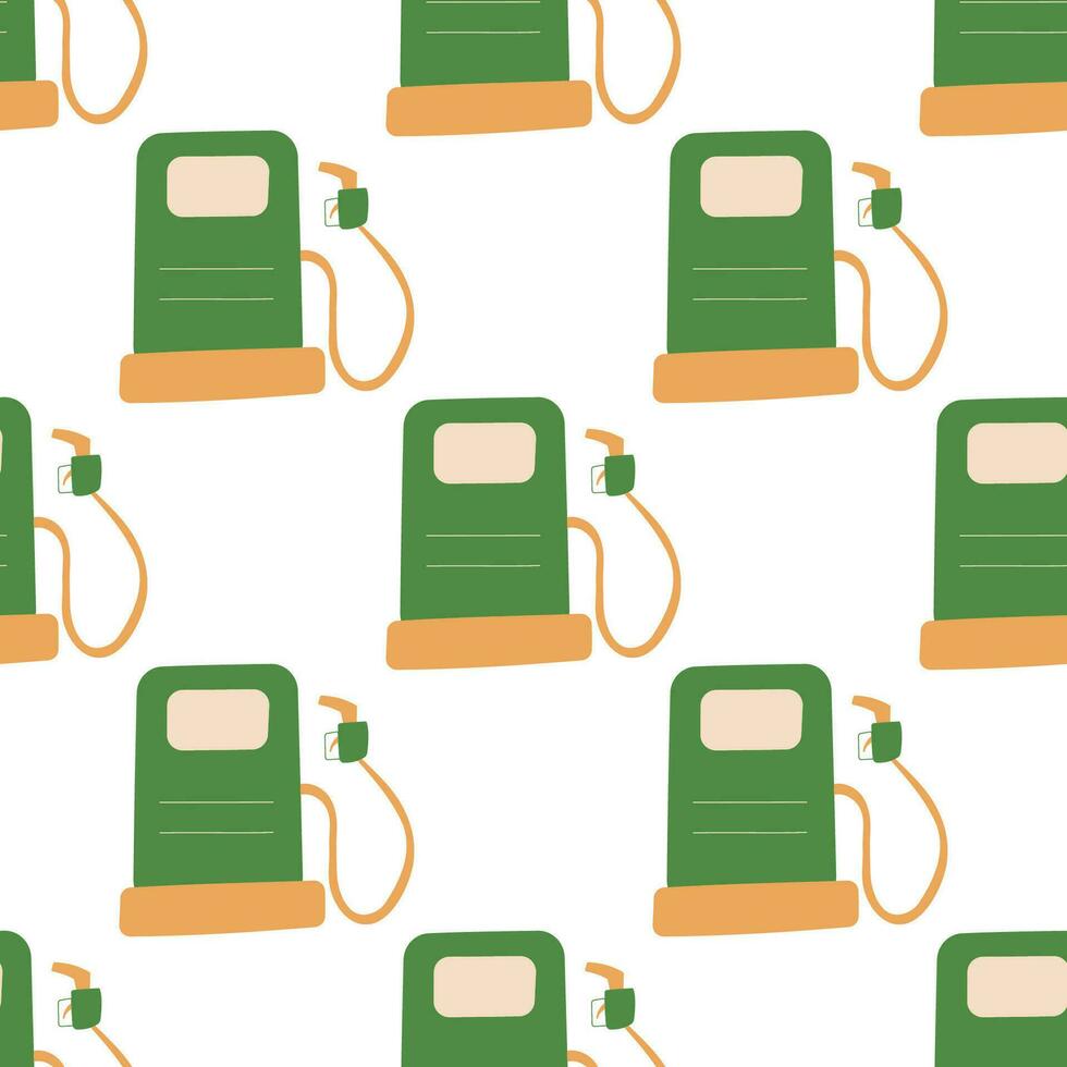 gas station fuel green eco bio icon vector