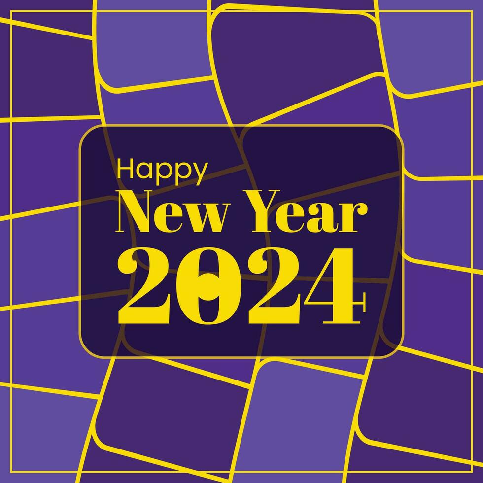 vector contento nuevo año 2024 resumen antecedentes plano diseño