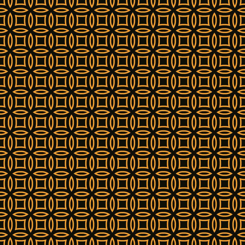 Seamless beautiful tile pattern with gold yellow circles and squares vector