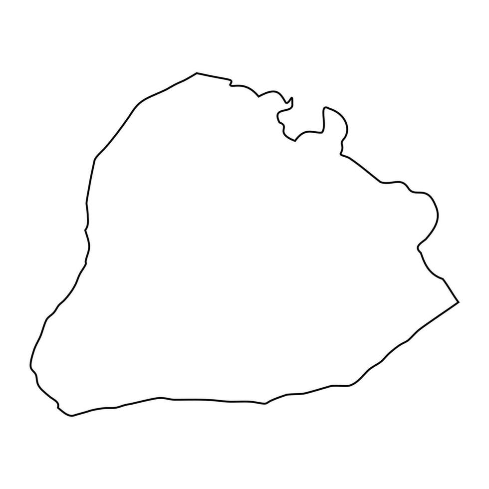 Hebron Governorate map, administrative division of Palestine. Vector illustration.