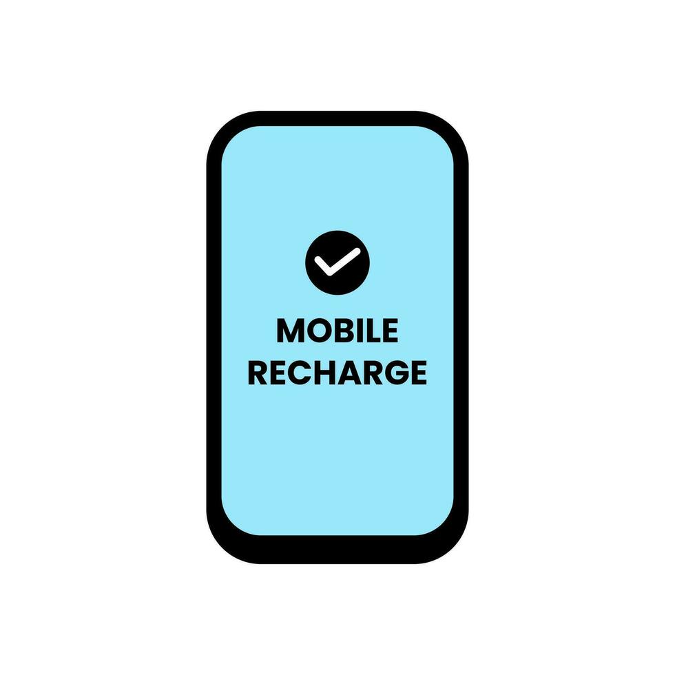 Mobile recharge phone calling icon symbol design vector