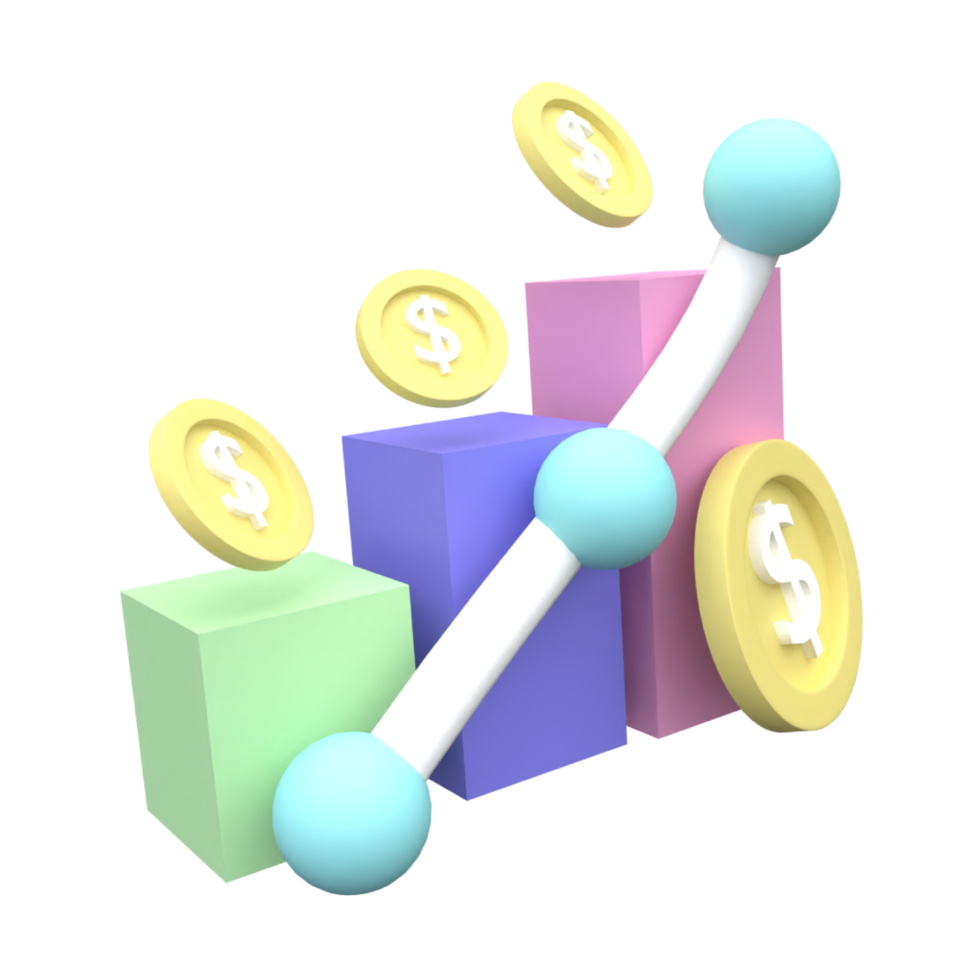 3d realistic money coin saving financial concept.Realistic vector illustration. png