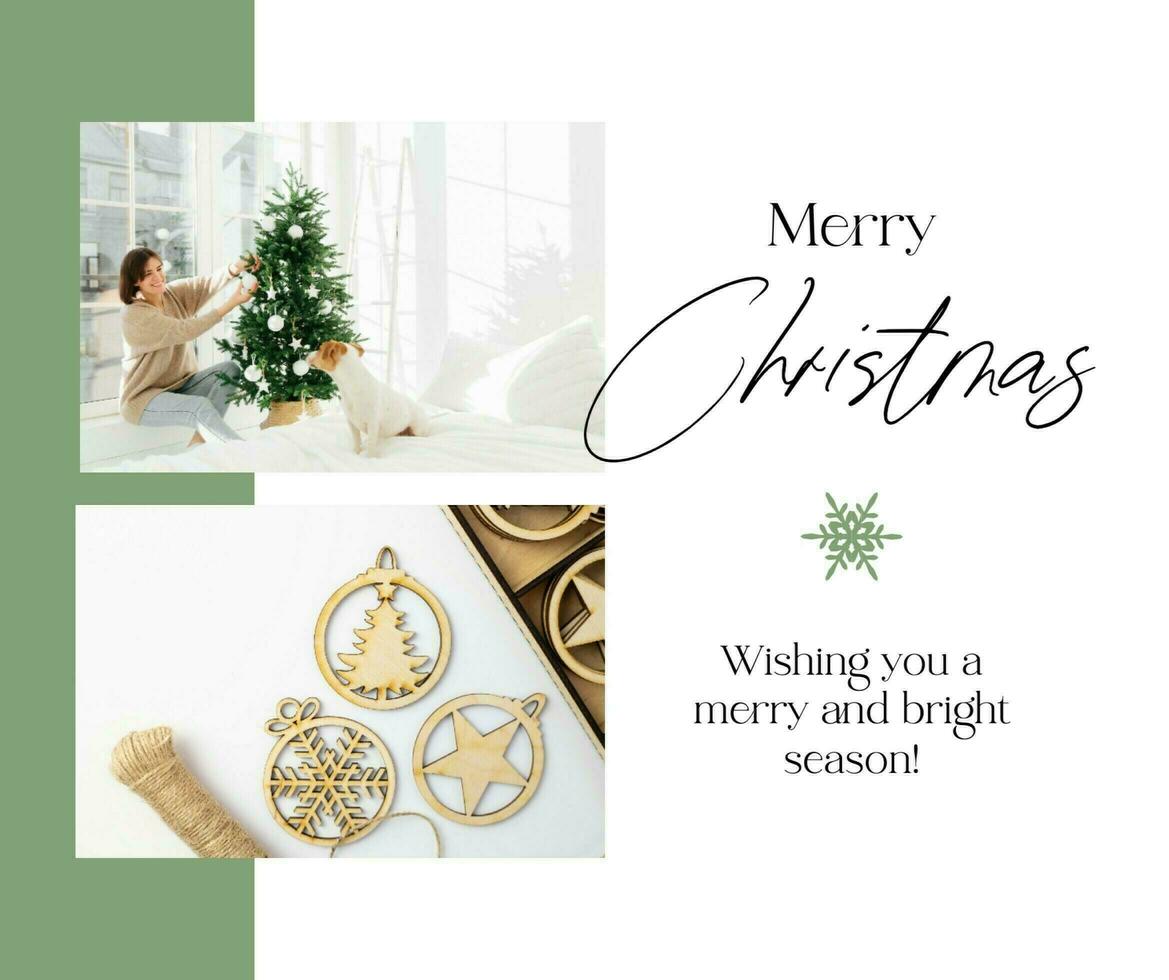 Christmas Greeting Facebook Post template