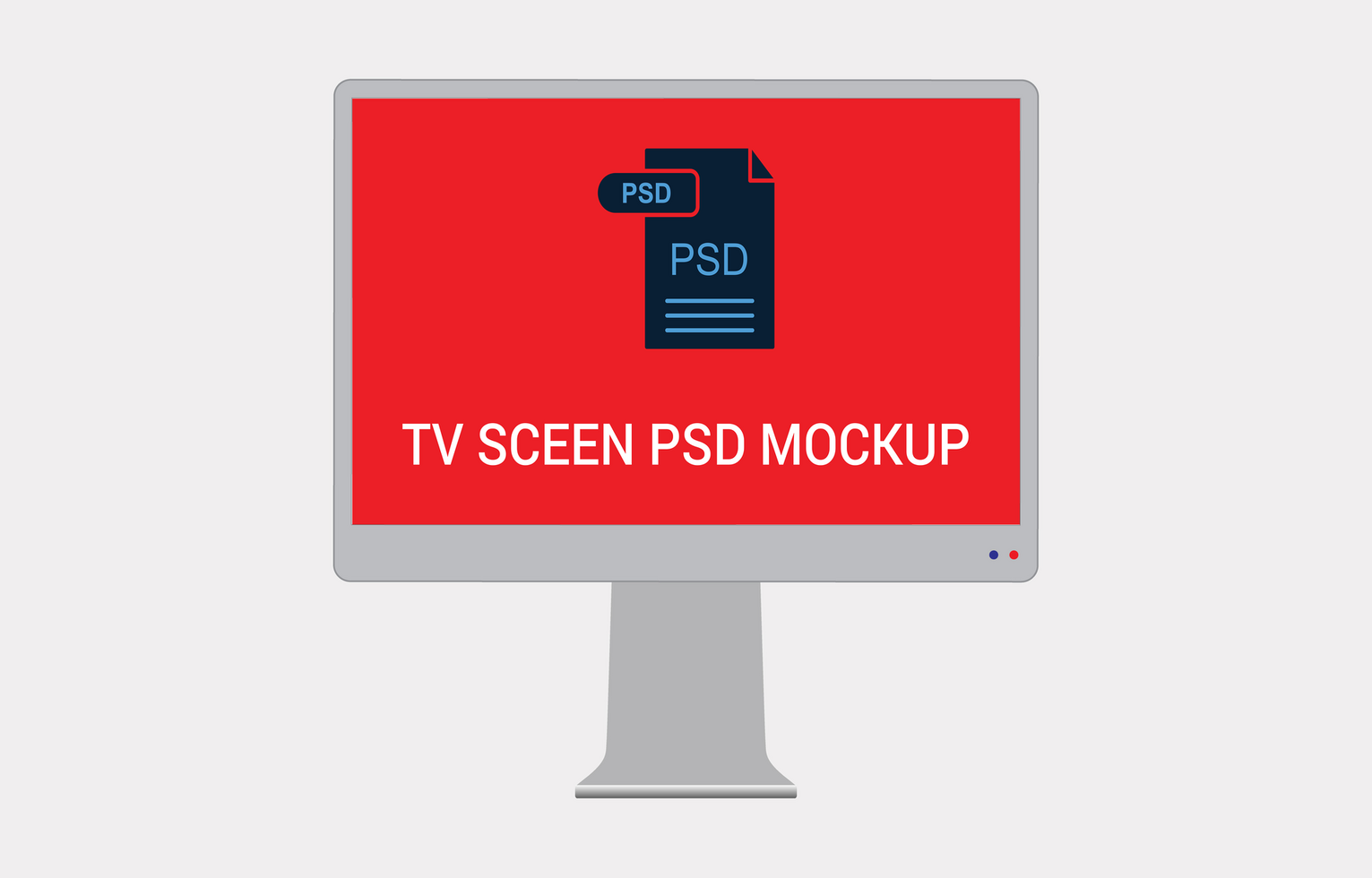 Computer monitor 8k ultra HD PSDS mockup File