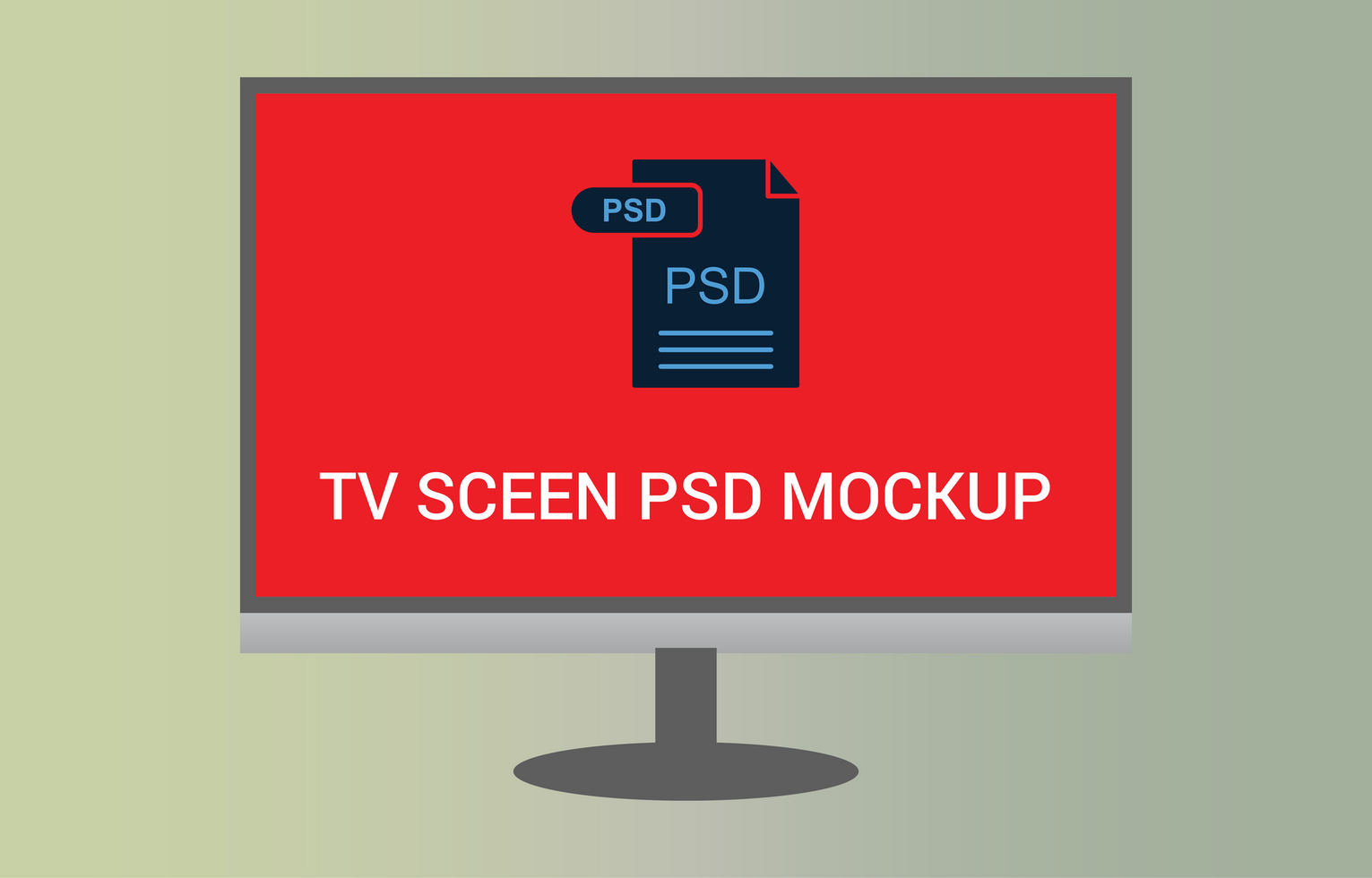 Computer monitor 8k ultra HD PSDS mockup File