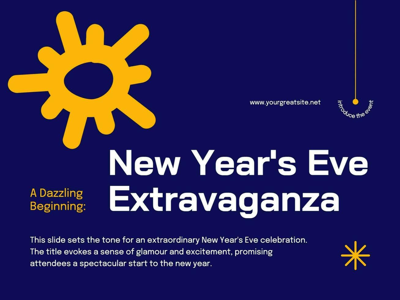 New Year's Eve Extravaganza Presentation template