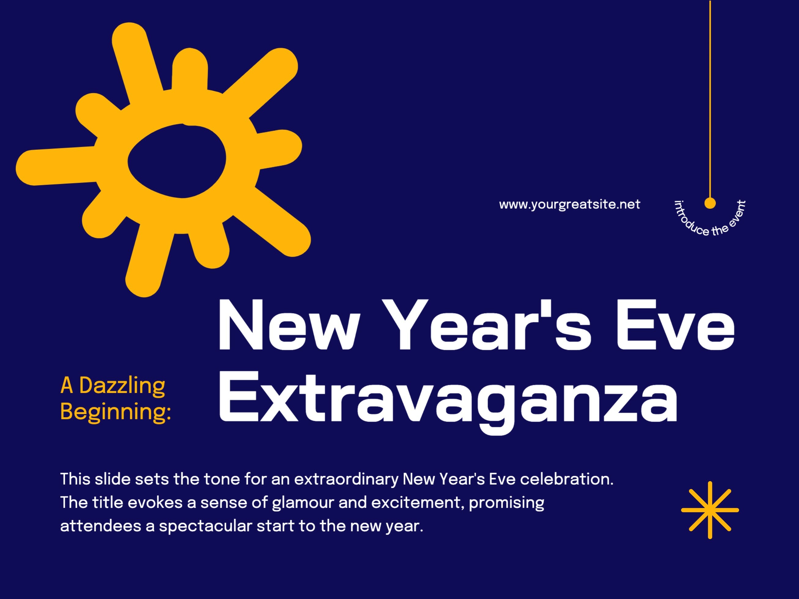 New Year's Eve Extravaganza Presentation 34825626 Template 